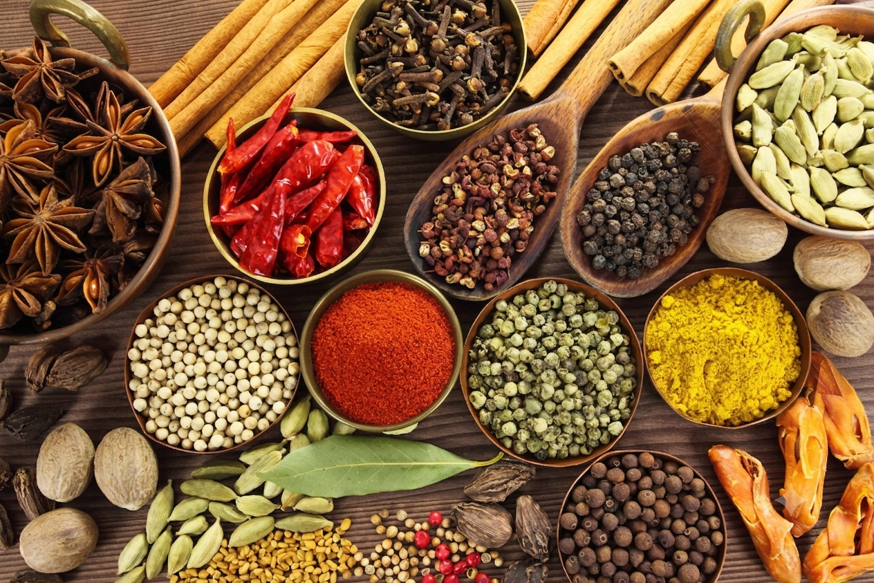 Indian spices prepared for export